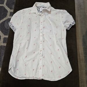 Denim & Flower flamingo shirt M